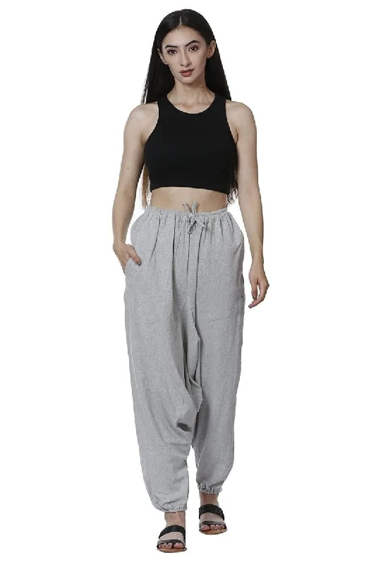 Women's Harem Pant | Melange Grey | Fits Waist Size 28" to 36" Fashionable Jogger Pants Fashionable Jogger Pants Women's Harem Pant | Melange Grey | Fits Waist Size 28" to 36" Fashionable Jogger Pants Fashionable Jogger Pants