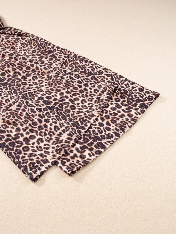 Holiday Leopard Print Pants Trendy Tapered Pants Trendy Tapered Pants