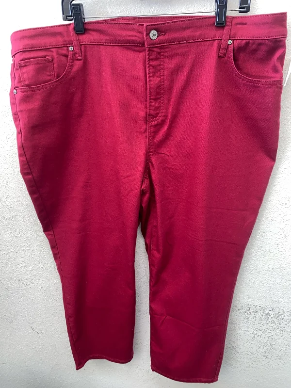Wine Chico's Pants Women's High-Waist Jogger Pants High-Waist Jogger Pants
