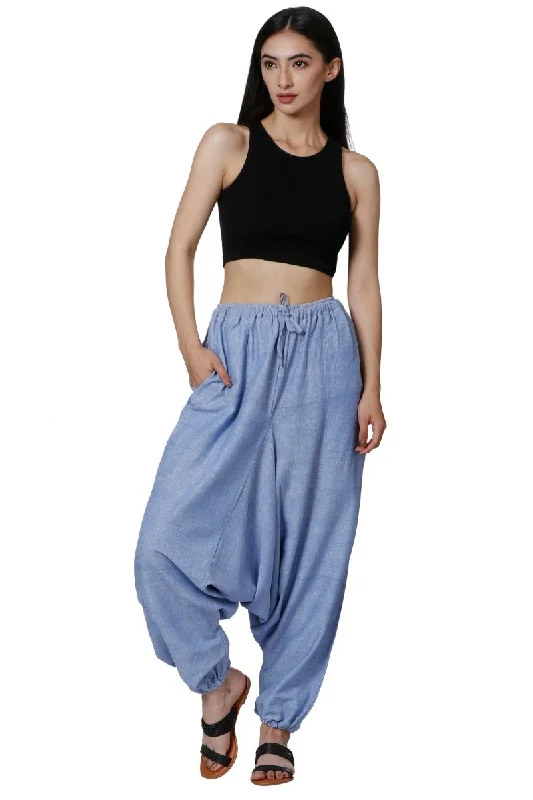 Women's Harem Pants | Lavender Blue | Fits Waist Size 28" to 36" Classic Chino Pants Classic Chino Pants Women's Harem Pants | Lavender Blue | Fits Waist Size 28" to 36" Classic Chino Pants Classic Chino Pants