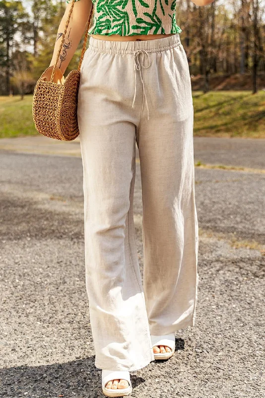 Versatile Linen Pants: Perfect for Summer Chic Slim Fit Pants Chic Slim Fit Pants