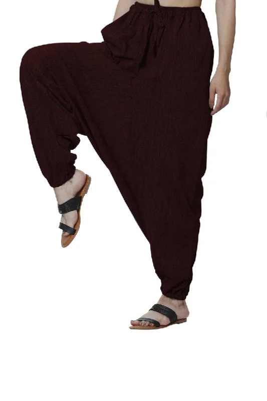 Women's Harem Pant | Maroon | Fits Waist Size 28" to 36" Trendy Palazzo Pants Trendy Palazzo Pants Women's Harem Pant | Maroon | Fits Waist Size 28" to 36" Trendy Palazzo Pants Trendy Palazzo Pants
