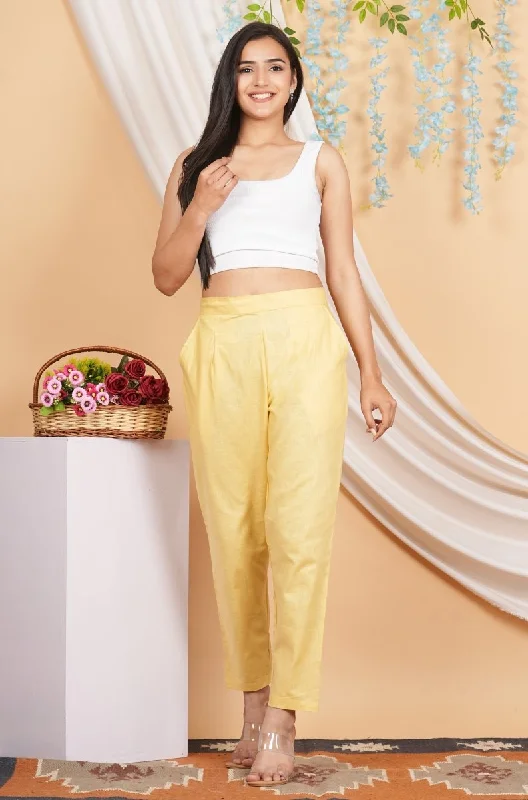 Women’s Linen Cotton Palazzo Pants| Yellow Fashionable Track Pants Fashionable Track Pants Women’s Linen Cotton Palazzo Pants| Yellow Fashionable Track Pants Fashionable Track Pants