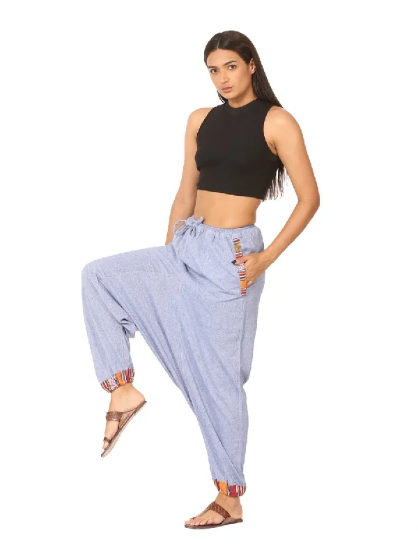 Women's Harem Pants | Lavender Blue | Fits Waist Size 28" to 36" Cozy Fitted Pants Cozy Fitted Pants Women's Harem Pants | Lavender Blue | Fits Waist Size 28" to 36" Cozy Fitted Pants Cozy Fitted Pants