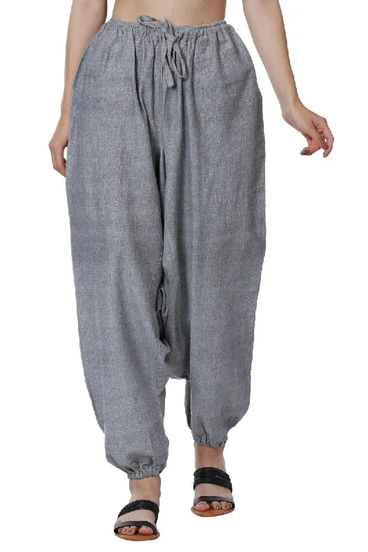 Women's Harem Pants | Grey | Fits Waist Size 28" to 36" Relaxed Fit Trousers Relaxed Fit Trousers Women's Harem Pants | Grey | Fits Waist Size 28" to 36" Relaxed Fit Trousers Relaxed Fit Trousers