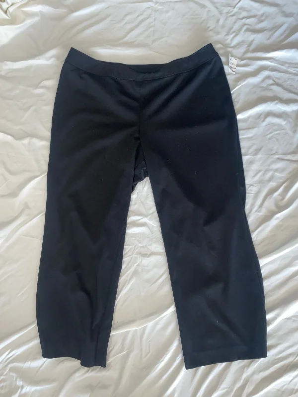Black Lane Bryant Pants Women's 18/20 Petite Elegant Silk Pants Elegant Silk Pants