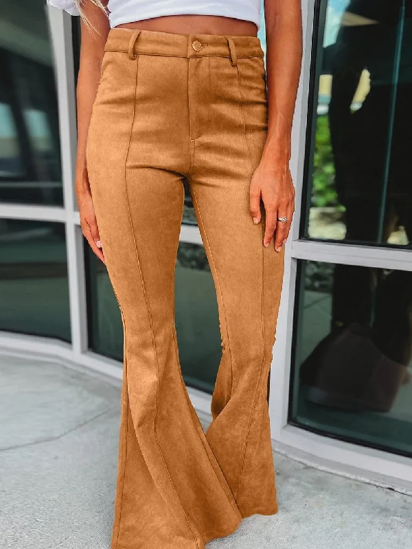 Stylish Suede Flare Pants Classic Flared Pants Classic Flared Pants