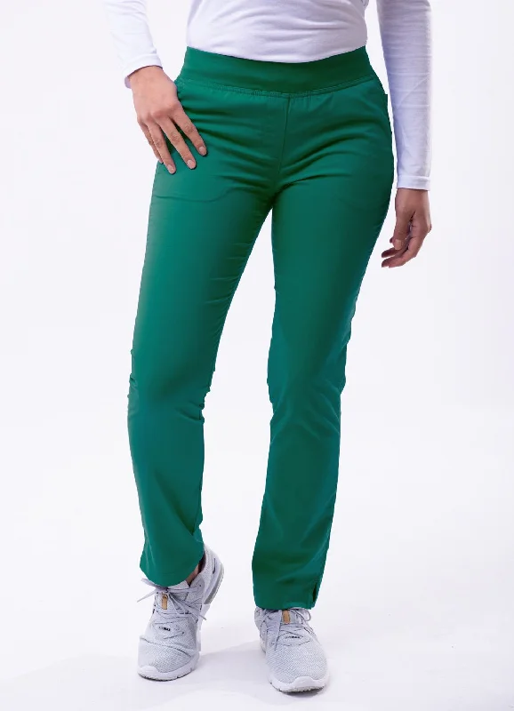 Skinny Leg Yoga Scrubs Pants by Adar (Regular) XXS-3XL/ Hunter Green (Clearance) Formal Dress Pants Formal Dress Pants Skinny Leg Yoga Scrubs Pants by Adar (Regular) XXS-3XL/ Hunter Green (Clearance) Formal Dress Pants Formal Dress Pants