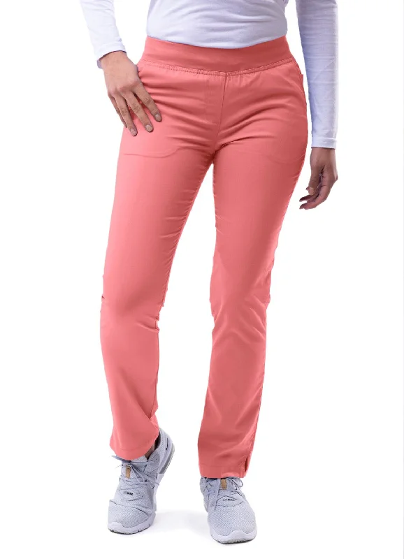 Skinny Leg Yoga Scrubs Pants by Adar (Regular) XXS-3XL/ Rapture Rose (Clearance) Casual Yoga Pants Casual Yoga Pants Skinny Leg Yoga Scrubs Pants by Adar (Regular) XXS-3XL/ Rapture Rose (Clearance) Casual Yoga Pants Casual Yoga Pants