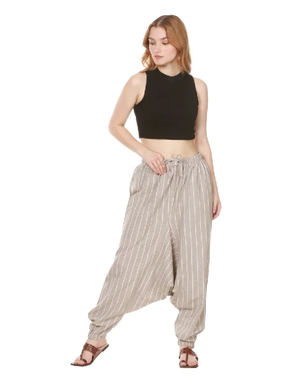 Women's Harem Pant | Grey Stripes | Fits Waist Size 28" to 36" Cozy Knit Pants Cozy Knit Pants Women's Harem Pant | Grey Stripes | Fits Waist Size 28" to 36" Cozy Knit Pants Cozy Knit Pants