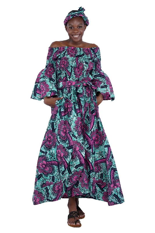 Smoked Top and Layered Pant Skirt Set Formal Wide-Leg Pants Formal Wide-Leg Pants