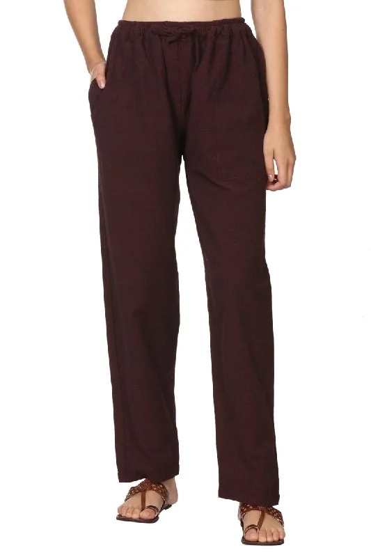 Women's Lounge Pant | Maroon | Fits Waist Size 28" to 36" Wide-Legged Palazzos Wide-Legged Palazzos Women's Lounge Pant | Maroon | Fits Waist Size 28" to 36" Wide-Legged Palazzos Wide-Legged Palazzos