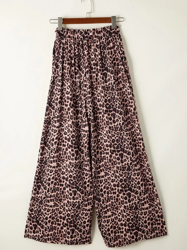 Travel-Friendly Leopard Print Pants Comfortable Fleece Pants Comfortable Fleece Pants Travel-Friendly Leopard Print Pants Comfortable Fleece Pants Comfortable Fleece Pants