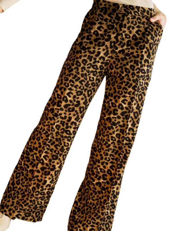 Office-Appropriate Leopard Print Pants Casual Plaid Pants Casual Plaid Pants