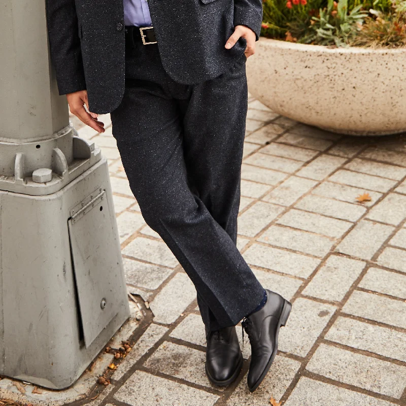 Navy Pebble Dress Pants Relaxed Linen Pants Relaxed Linen Pants