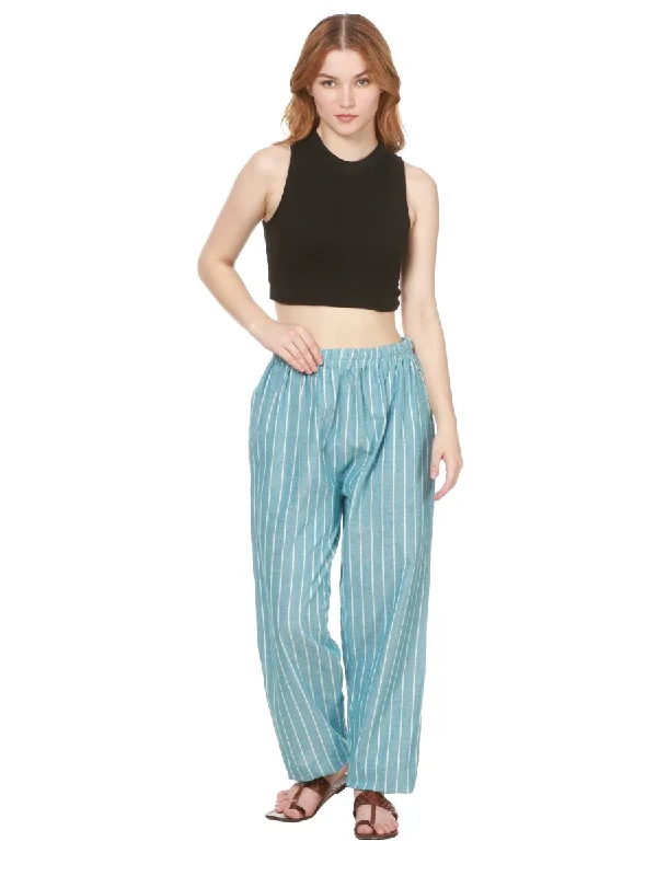 Women's Lounge Pant | Blue Stripes | Fits Waist 28" to 36" Soft Wool Pants Soft Wool Pants Women's Lounge Pant | Blue Stripes | Fits Waist 28" to 36" Soft Wool Pants Soft Wool Pants