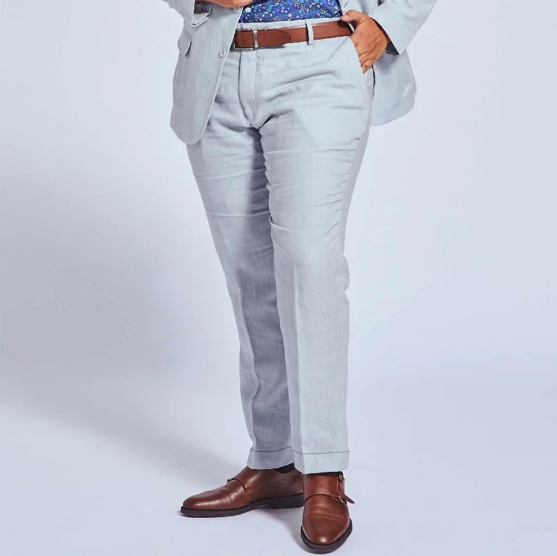Light Gray Linen Pants Fashionable Sporty Pants Fashionable Sporty Pants