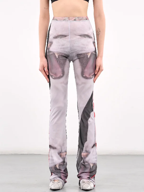 Printed Mesh Pants (10120050102-PRINT-WHITE) Classic Pleated Pants Classic Pleated Pants Printed Mesh Pants (10120050102-PRINT-WHITE) Classic Pleated Pants Classic Pleated Pants