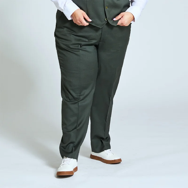 The Georgie Olive Dress Pants High-Waist Jogger Pants High-Waist Jogger Pants