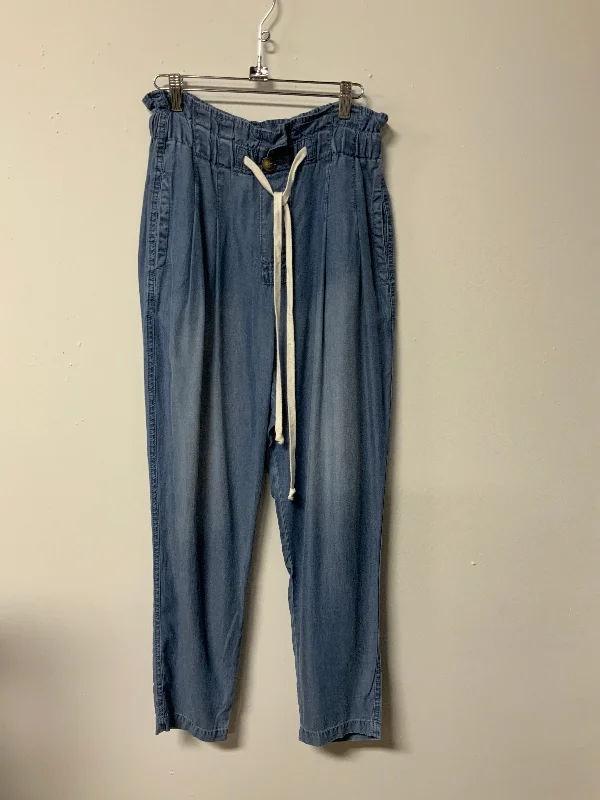 Zenana (M) chambray elastic pant NWT Cozy Full-Length Pants Cozy Full-Length Pants
