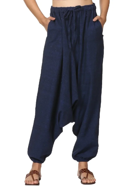 Women's Harem Pant | Dark Blue | Fits Waist Size 28" to 36" Chic Capri Pants Chic Capri Pants Women's Harem Pant | Dark Blue | Fits Waist Size 28" to 36" Chic Capri Pants Chic Capri Pants
