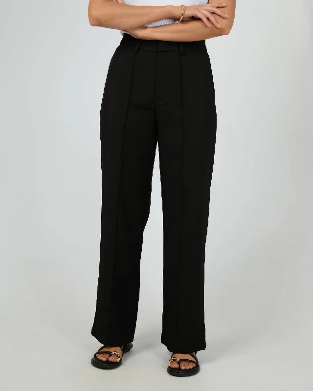 Owen Pant Black Formal Wide-Leg Pants Formal Wide-Leg Pants