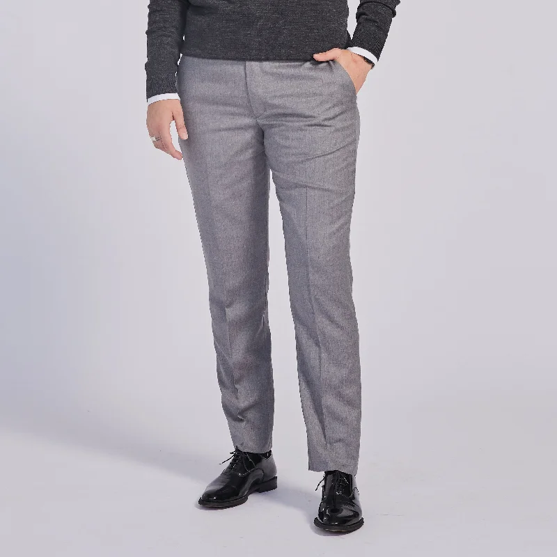 The Georgie Light Gray Dress Pants Stylish Slim Trousers Stylish Slim Trousers