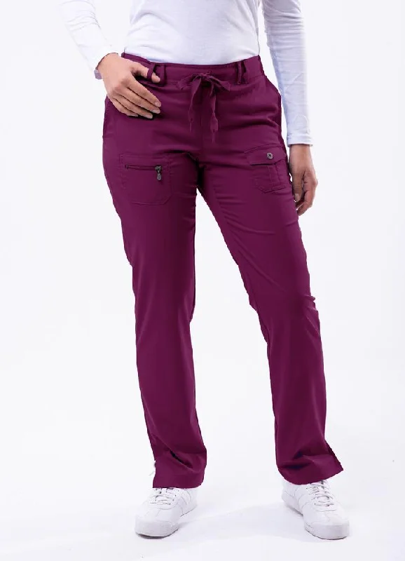 Slim Fit 6 Pocket Scrubs Pant by Adar (Regular) XXS-3XL / WINE (Clearance) Trendy High-Waist Trousers Trendy High-Waist Trousers Slim Fit 6 Pocket Scrubs Pant by Adar (Regular) XXS-3XL / WINE (Clearance) Trendy High-Waist Trousers Trendy High-Waist Trousers