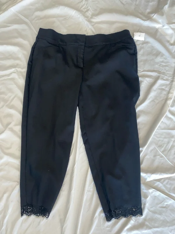 Black Lane Bryant Pants Women's Elegant Palazzo Trousers Elegant Palazzo Trousers