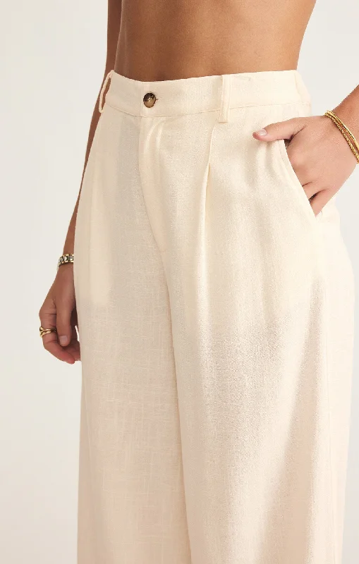 Vista Linen Pant - Sea Salt Soft Sweatpants Style Soft Sweatpants Style