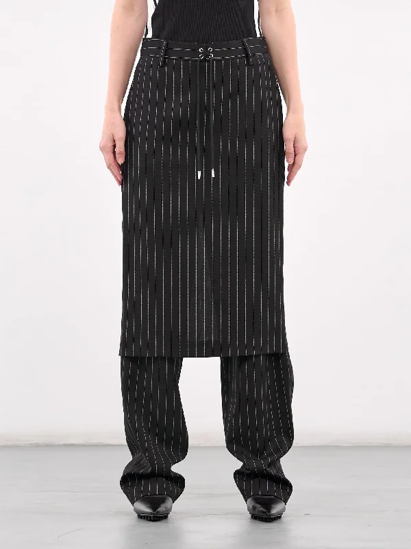 The Lace-Up Pant Skirt (25-33-F-PJ010-C074-BLACK-WHITE) Casual Plaid Pants Casual Plaid Pants The Lace-Up Pant Skirt (25-33-F-PJ010-C074-BLACK-WHITE) Casual Plaid Pants Casual Plaid Pants