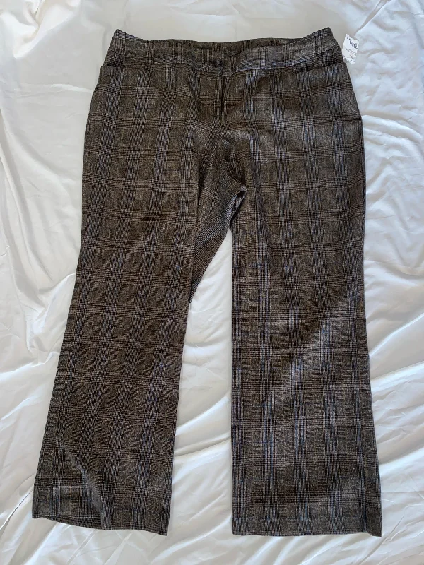 Brown Lane Bryant Pants Women's Trendy Wide-Legged Trousers Trendy Wide-Legged Trousers