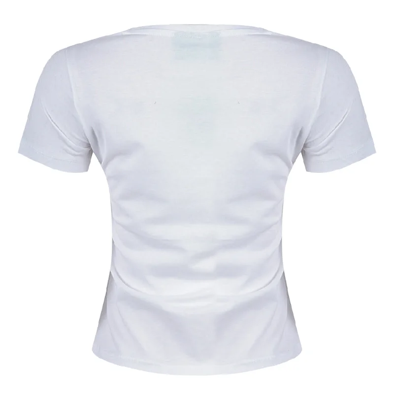 REDTAG White Graphic Printed T-Shirt