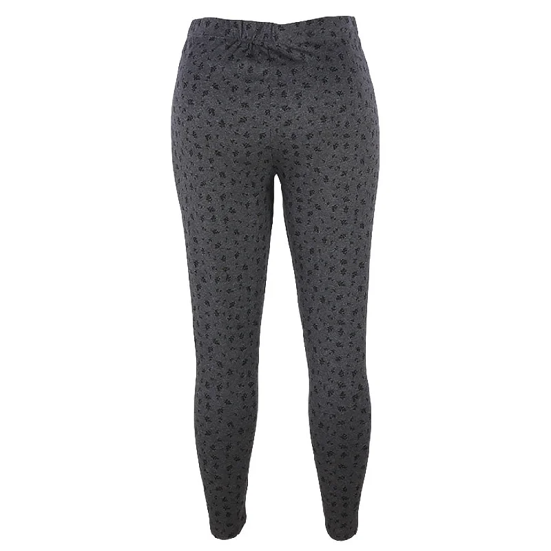 REDTAG Women's Dark Grey Leggings