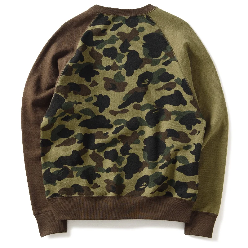 A Bathing Ape 1st Camo Relaxed Fit Crewneck - Green