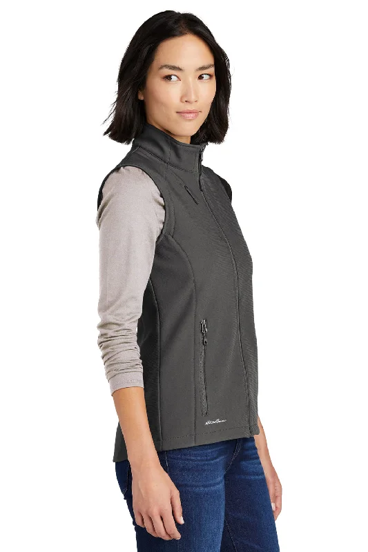 Eddie Bauer Womens Stretch Soft Shell Full Zip Vest - Iron Gate Grey