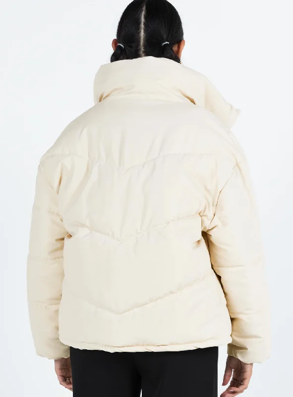 Nathalia Puffer Jacket Sand