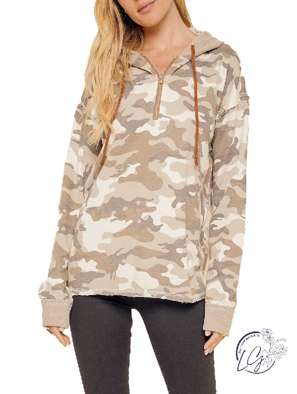 Where Are You Camo Quarter Zip