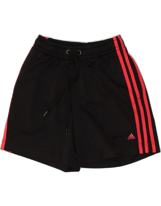 ADIDAS Womens Sport Shorts UK 4/6 XS Black Polyester