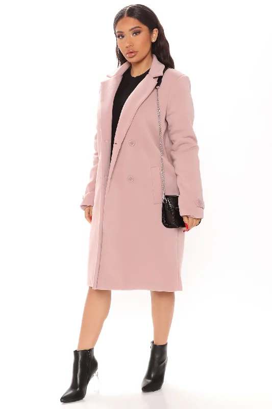 All Business Baby Coat - Mauve