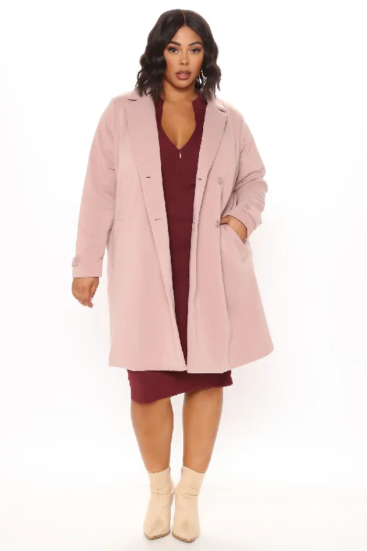 All Business Baby Coat - Mauve