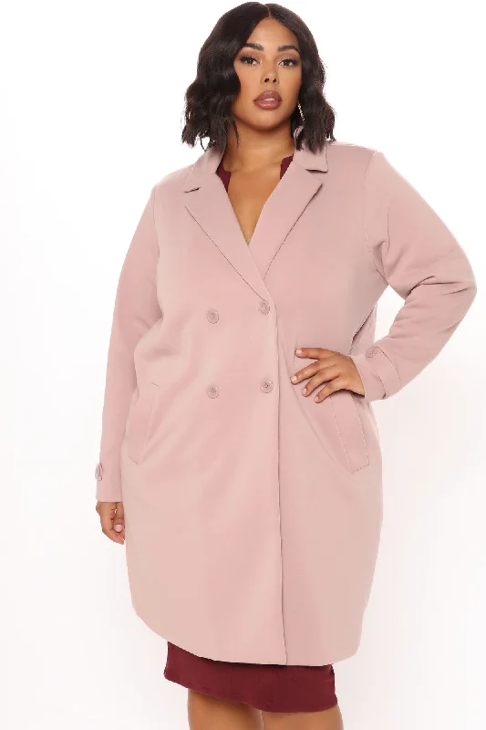 All Business Baby Coat - Mauve