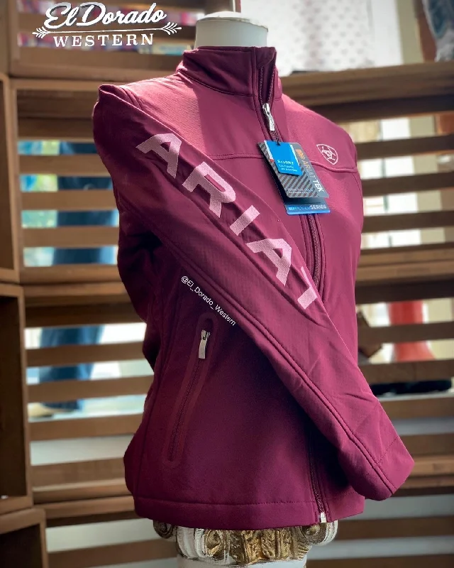 Ariat Women's New Team Softshell Jacket - Windsor Wine