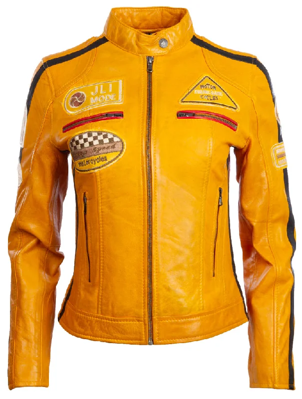 QOOC Women's Racing Biker - Yellow