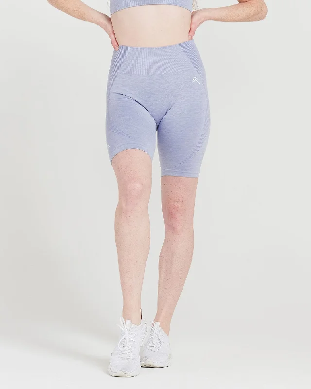 Classic Seamless Cycling Shorts | Ice Grey Marl