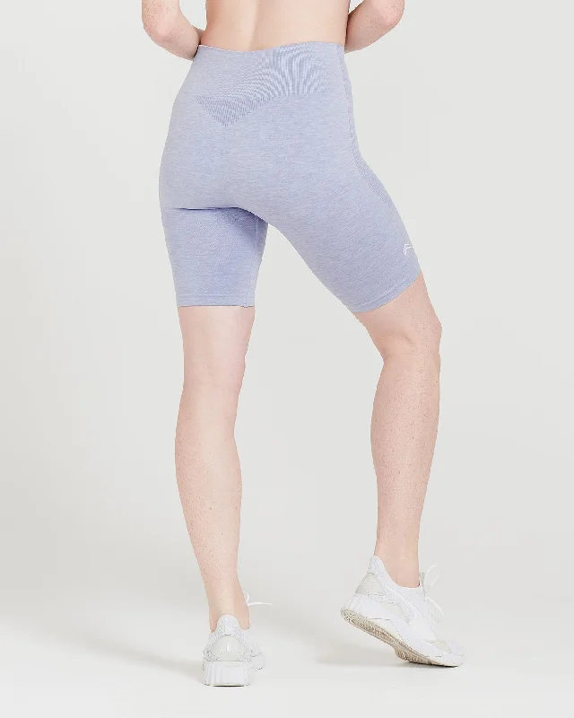 Classic Seamless Cycling Shorts | Ice Grey Marl