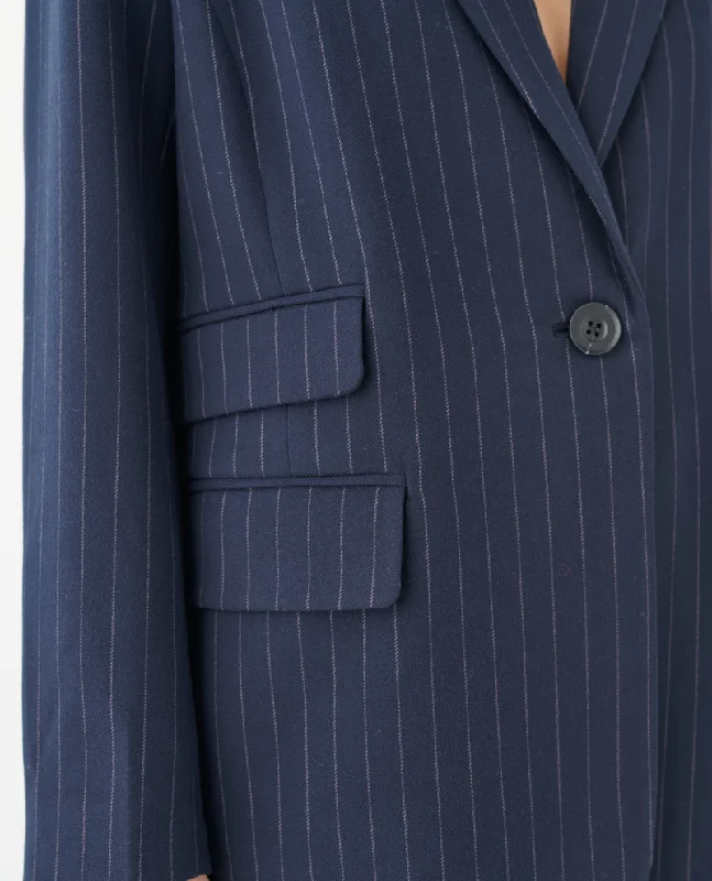 Dea Kudibal Vilettie Blue Pinstripe Blazer