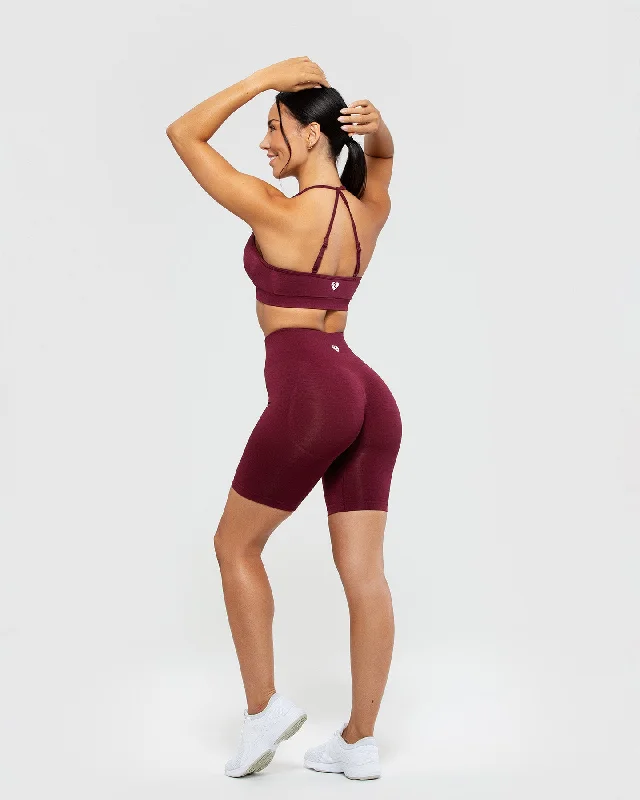 Define Scrunch Seamless Cycling Shorts | Dark Cherry