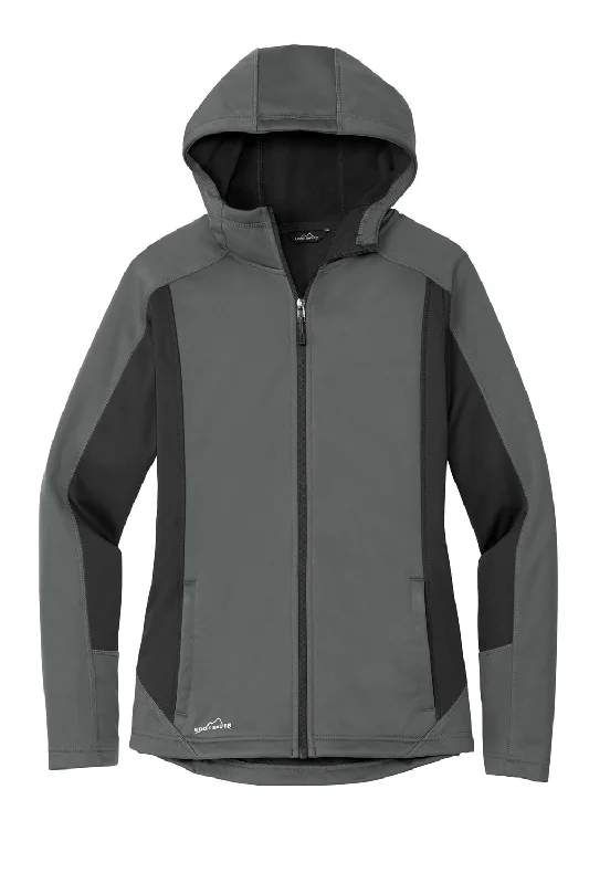 Eddie Bauer Womens Trail Water Resistant Full Zip Hooded Jacket - Metal Grey