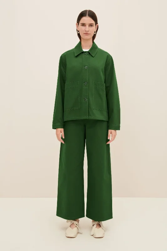 Kowtow Felix Jacket - Green Denim